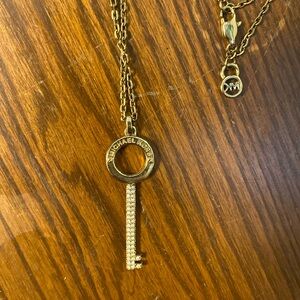 Authentic Michael Kors Pavè Key Necklace